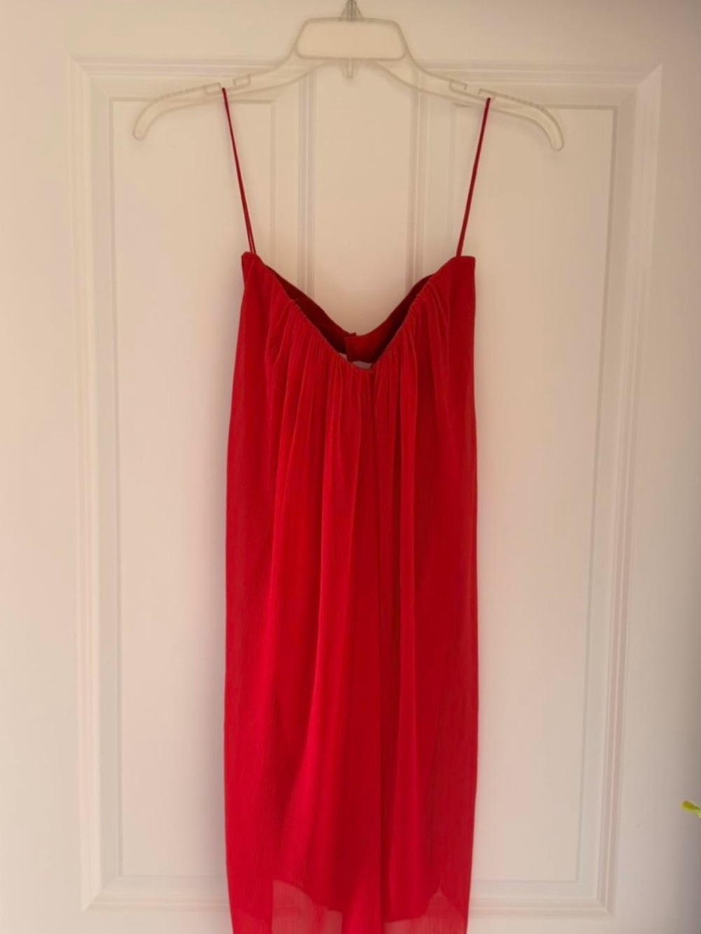 Alice + Olivia Vibrant Red -Strapless Dress size 2 #NWOT